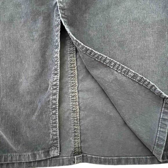 7 for all mankind ~ 5 pocket Grey Corduroy Skirt ~ size 31 - Picture 3 of 10